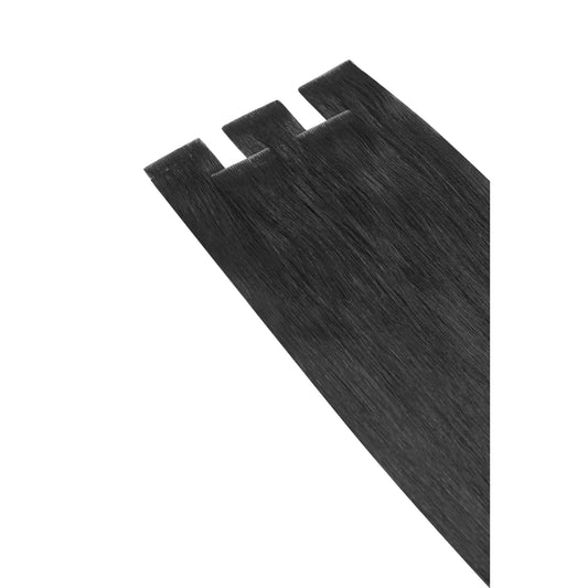 Jet Black (#1) Remy Royale Invisible Tape In Hair Extensions