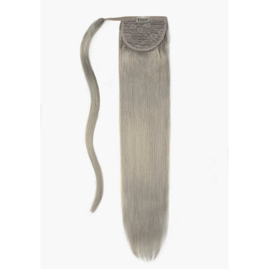 Silver/Grey (#SG) Straight Up Wrap Around Ponytail Extension
