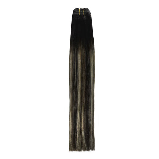 Silver Shadow Balayage Remy Royale Double Drawn Weave Extensions
