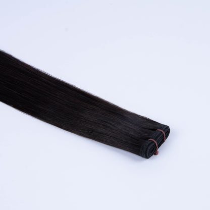 Tressari Flat Weft Hair Extensions - Darkest Brown (#2)