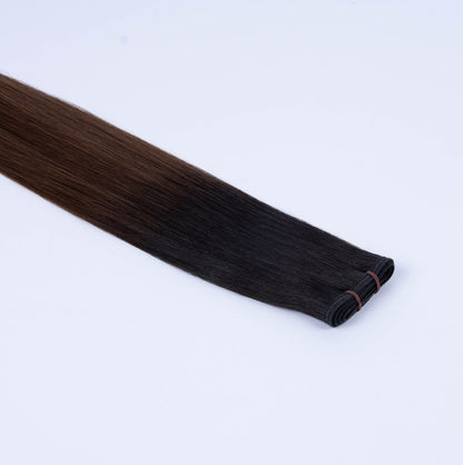 Tressari Flat Weft Hair Extensions - Espresso Melt Balayage