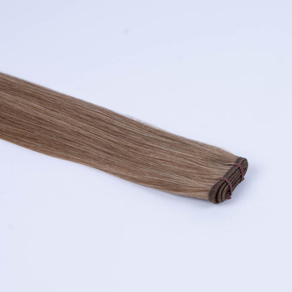 Tressari Flat Weft Hair Extensions - Hazelnut Brondie (#6/27)