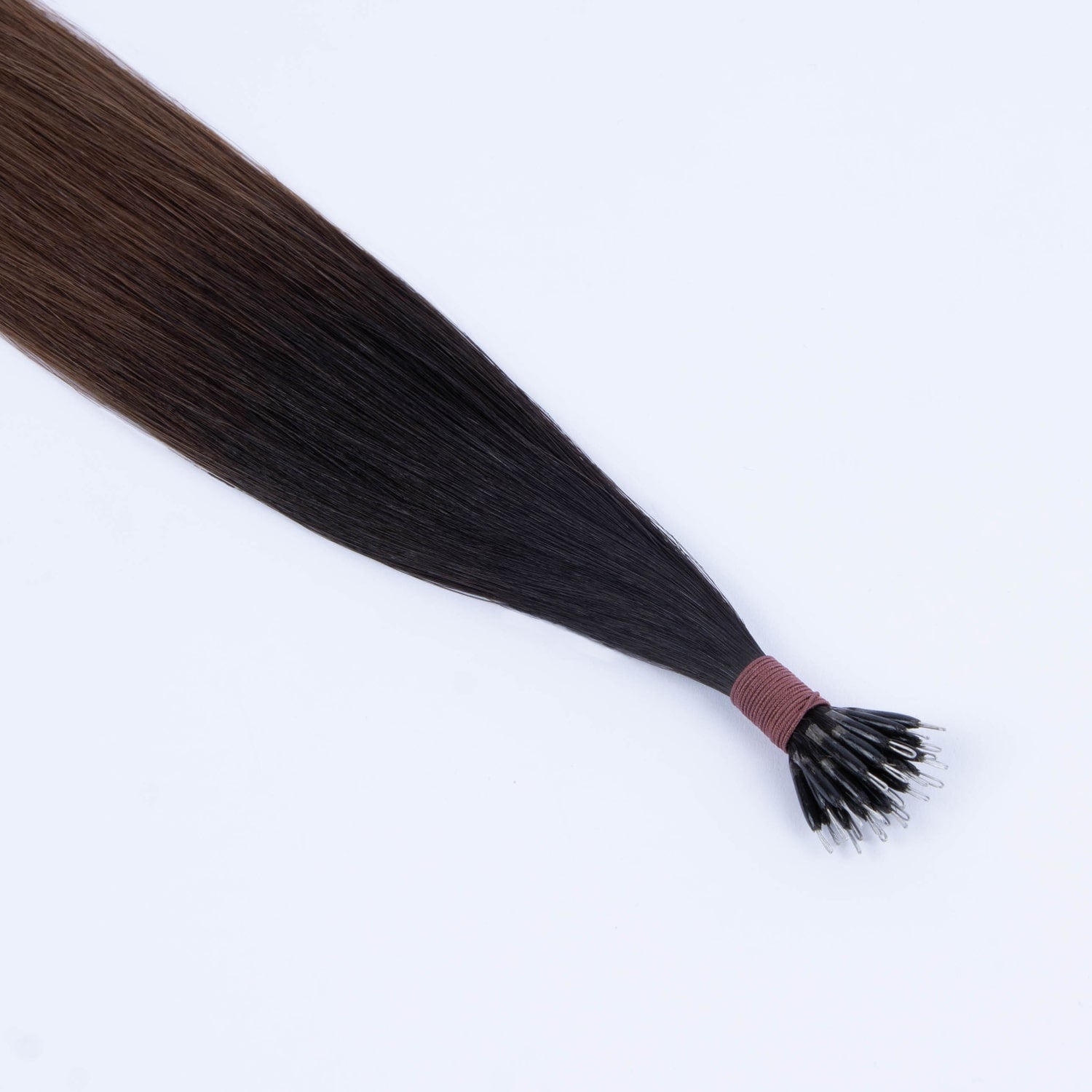 Tressari Nano Rings Hair Extensions - Espresso Melt Balayage