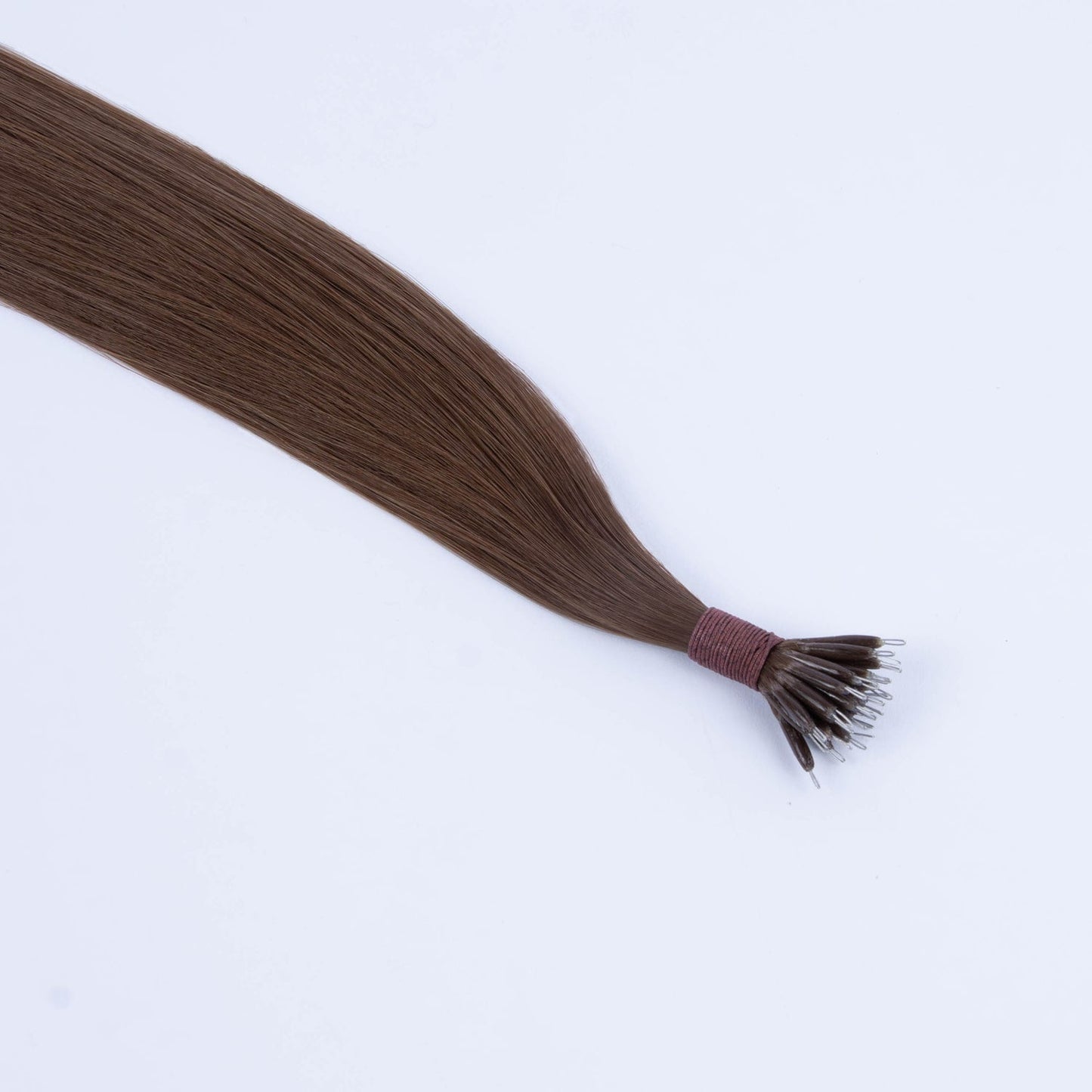 Tressari Nano Rings Hair Extensions - Light/Chestnut Brown (#6)