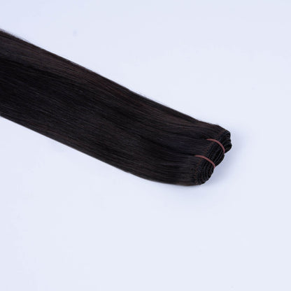 Tressari European Hair Weft Extensions - Darkest Brown (#2)