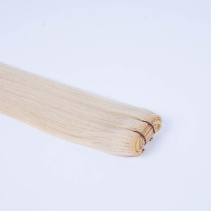 Tressari European Hair Weft Extensions - Lightest Blonde (#60)