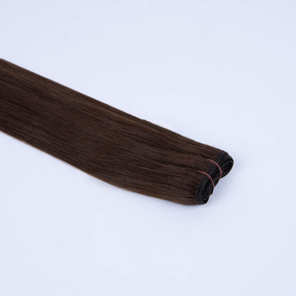 Tressari European Hair Weft Extensions - Medium Brown (#4)