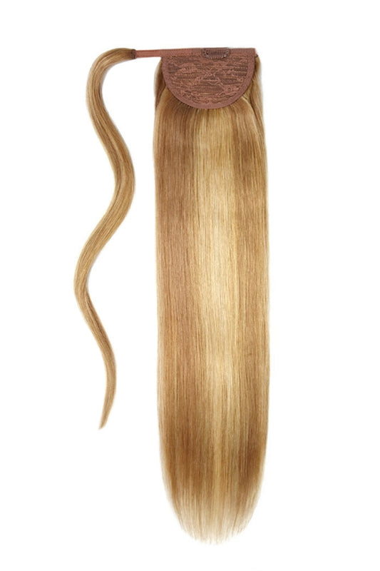 Butterscotch Blonde (#10/16) Straight Up Wrap Around Ponytail Extension