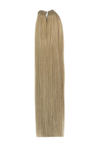 15 Inch Remy Human Hair Weft/Weave Extensions - Lightest Brown (#18)