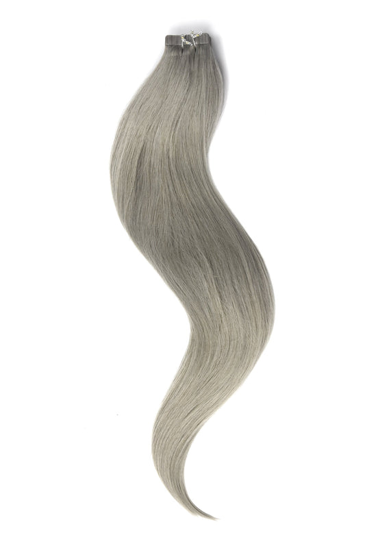 Tape in Remy Human Hair Extensions - Silver Grey (#SG)