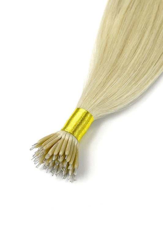Nano Ring Hair Extensions Double Drawn - ICEBLONDE