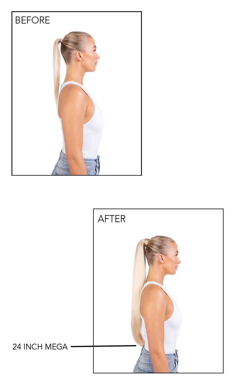 24" Mega Straight Up Ponytail