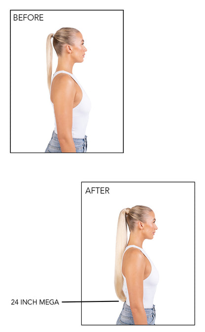 24" Mega Straight Up Ponytail