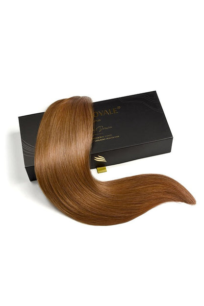Remy Royale Double Drawn  Human Hair Weft Weave  Extensions - Light Auburn (#30)