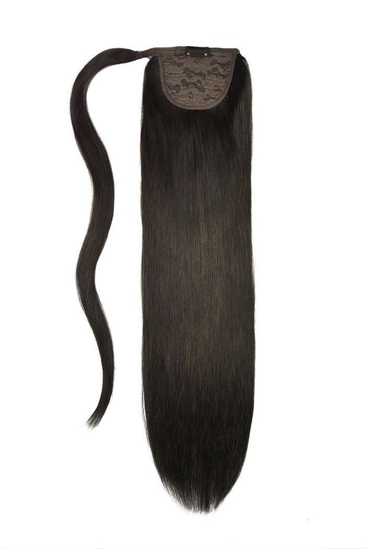 Brown Straight Up Ponytail