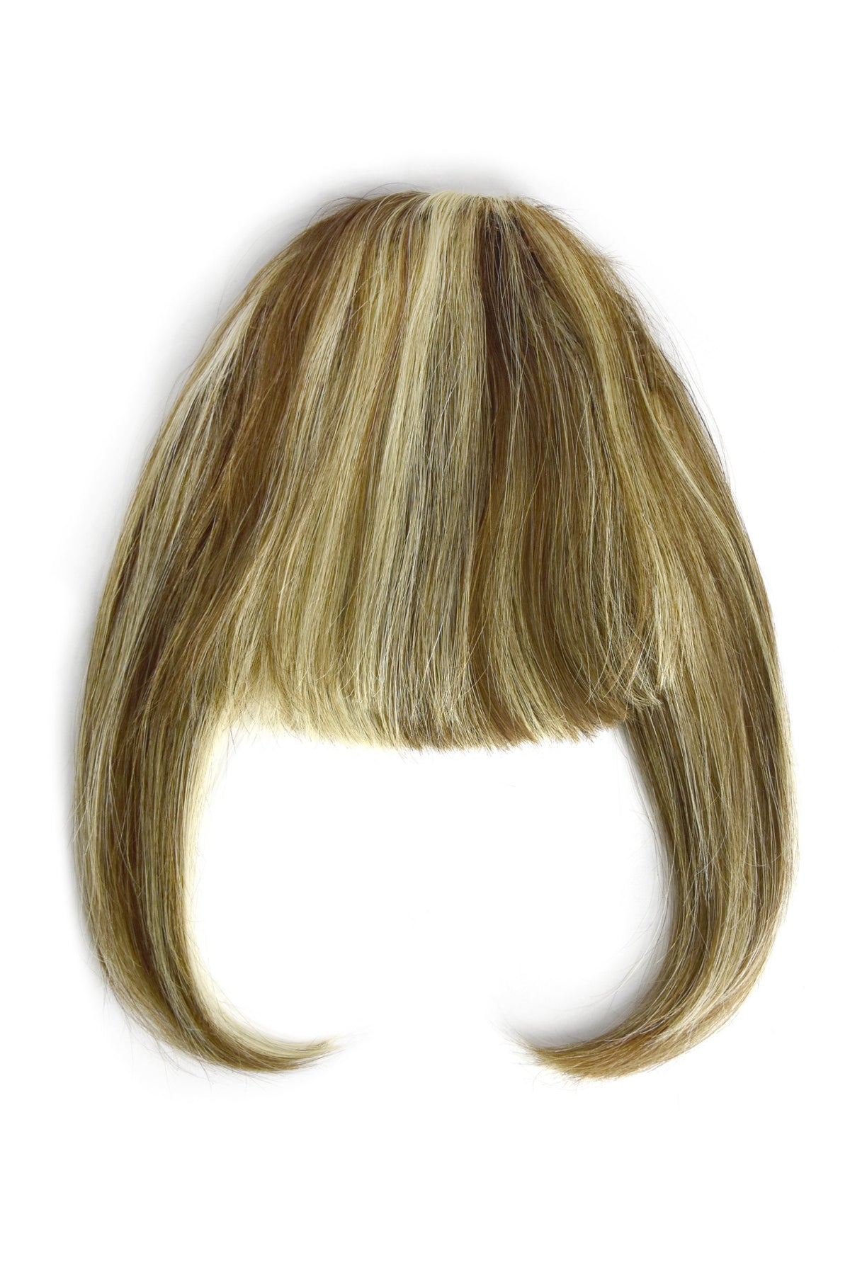 Fringe Hair Extensions Bangs Brown Highlights  