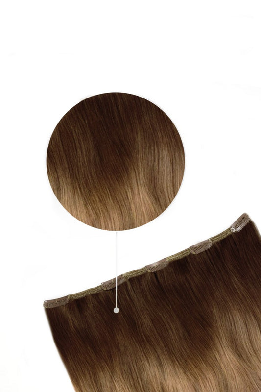 Toffee Honey Ombre (#T6/27) One Piece Clip In Hair Extensions (Top-Up)